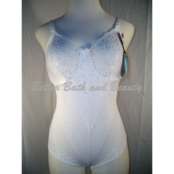 Sears Slim Shape Lace Trimmed Satin Underwire Full Body Briefer 36C White NWT - Better Bath and Beauty