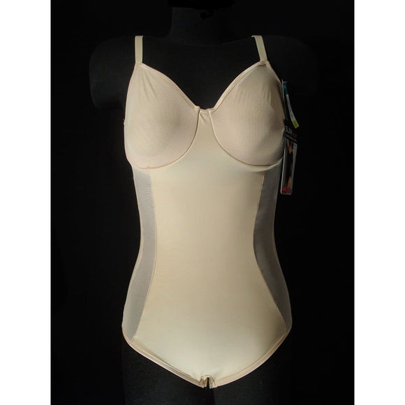 Slim Shape Sheer & Sexy Shaping Underwire Bodybriefer 36B Nude New with Tags - Better Bath and Beauty