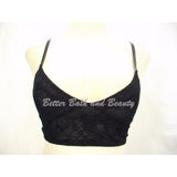 Sweet Treats Long Line Wire Free Lace Crop Bralette MEDIUM Black NWT - Better Bath and Beauty