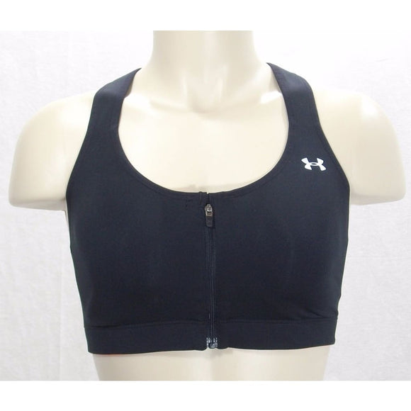 Under Armour 1236586 UA Armour Zip-Front Wire Free Protegee Bra 38A Black NWT - Better Bath and Beauty