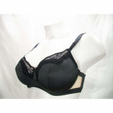 Unveiled by Felina 110059 Entre-Doux Unlined UW Bra 38D Black & Gray - Better Bath and Beauty