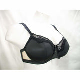 Unveiled by Felina 110059 Entre-Doux Unlined UW Bra 38DD Black & Gray - Better Bath and Beauty