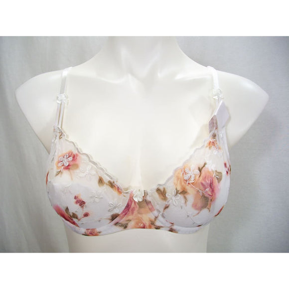 Viania! Dessous 514889 Lightly Lined Embroidered Lace Demi UW Bra 34B Floral NWT - Better Bath and Beauty
