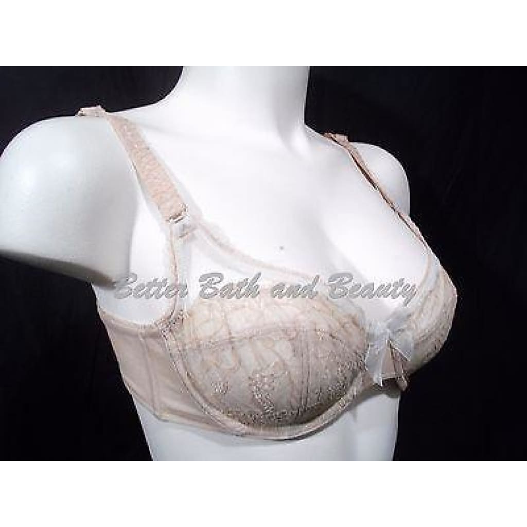 1222 Wacoal 38D Retro Chic Nude Chantilly Lace Molded Underwire Bra #851186