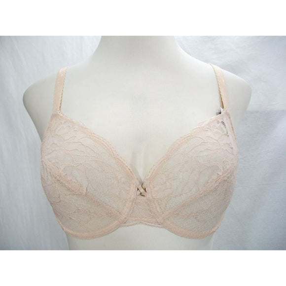 Wacoal 851287 So Sophisticated Two Part Sheer Lace Cup Underwire Bra 32DD Nude - Better Bath and Beauty