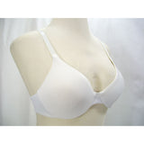 Warner's 1300 Satin Tuxedo Smooth Look All Day Fit Underwire Bra 34D White - Better Bath and Beauty