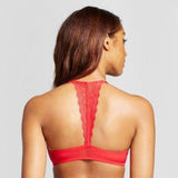Xhilaration Front Close Lace T-Back Push-Up Plunge Bra 36D Underwire Cupid Red NWT - Better Bath and Beauty
