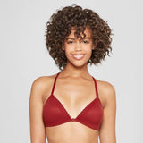 Xhilaration Front Close Lounge Wire Free Lace Trim Bra Bralette 34C Scarlet Mystery - Better Bath and Beauty