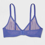 Xhilaration Unlined T-Shirt Lace Underwire Bra 32A Violet Storm - Better Bath and Beauty